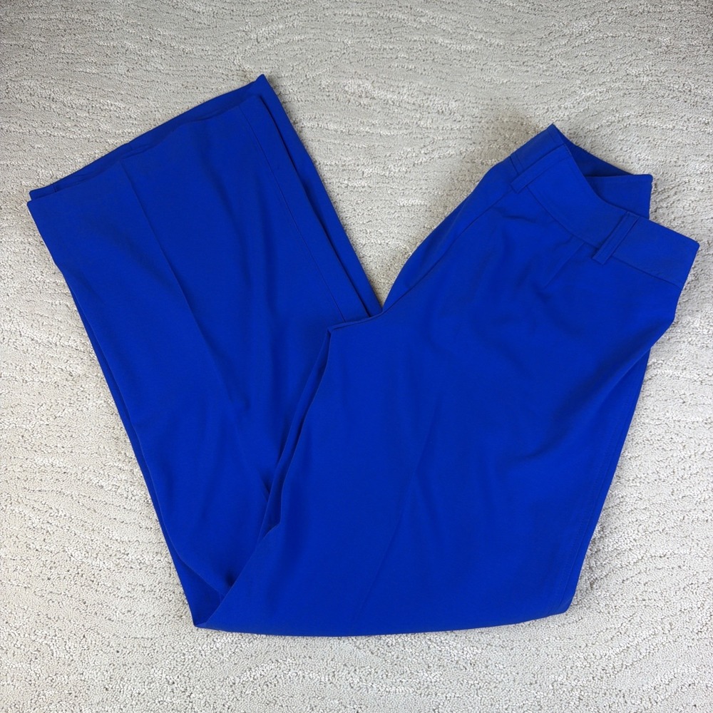 Women's NEW Cache Size 8 Blue Business Wide Leg Trouser Pants